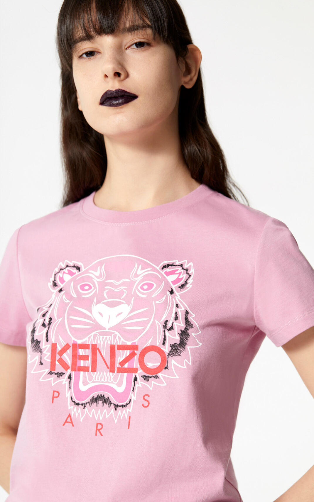 Kenzo Bleached Tiger T Shirt Dam | 29701-JNRH